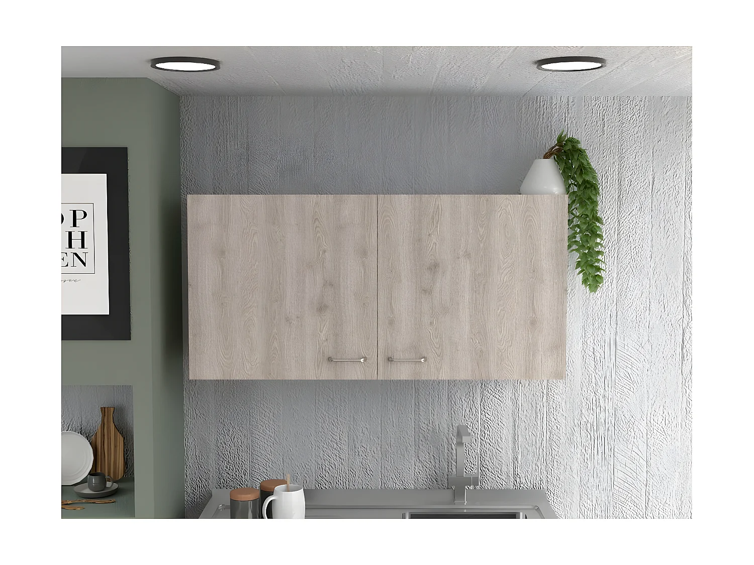 Mueble de Pared para Cocina Nápoles, con dos puertas