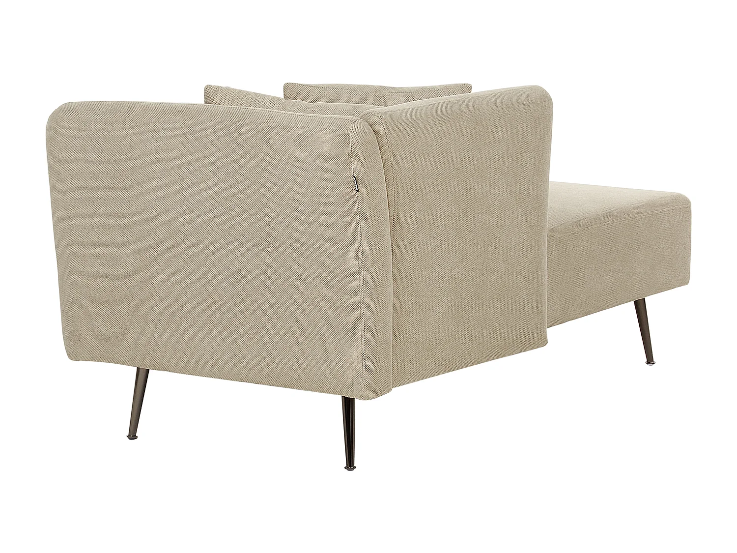 Chaise longue côté droit RIOM Tissu Beige