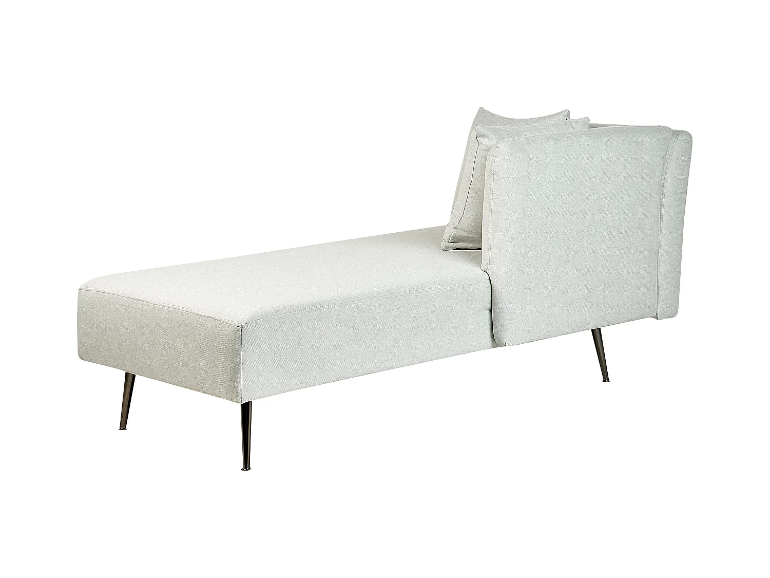 Linkszijdige chaise longue RIOM Stof Mintgroen