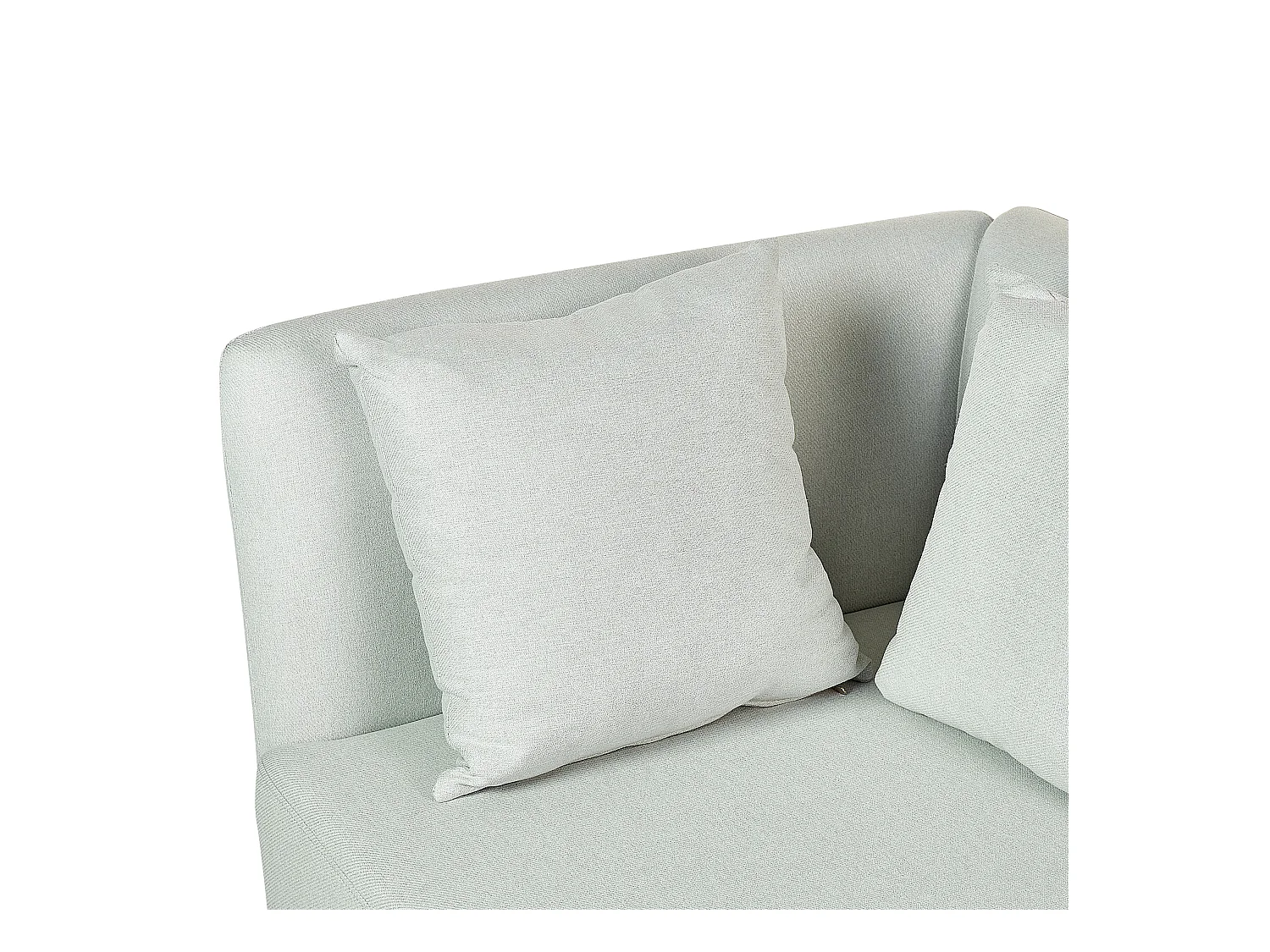 Linkszijdige chaise longue RIOM Stof Mintgroen