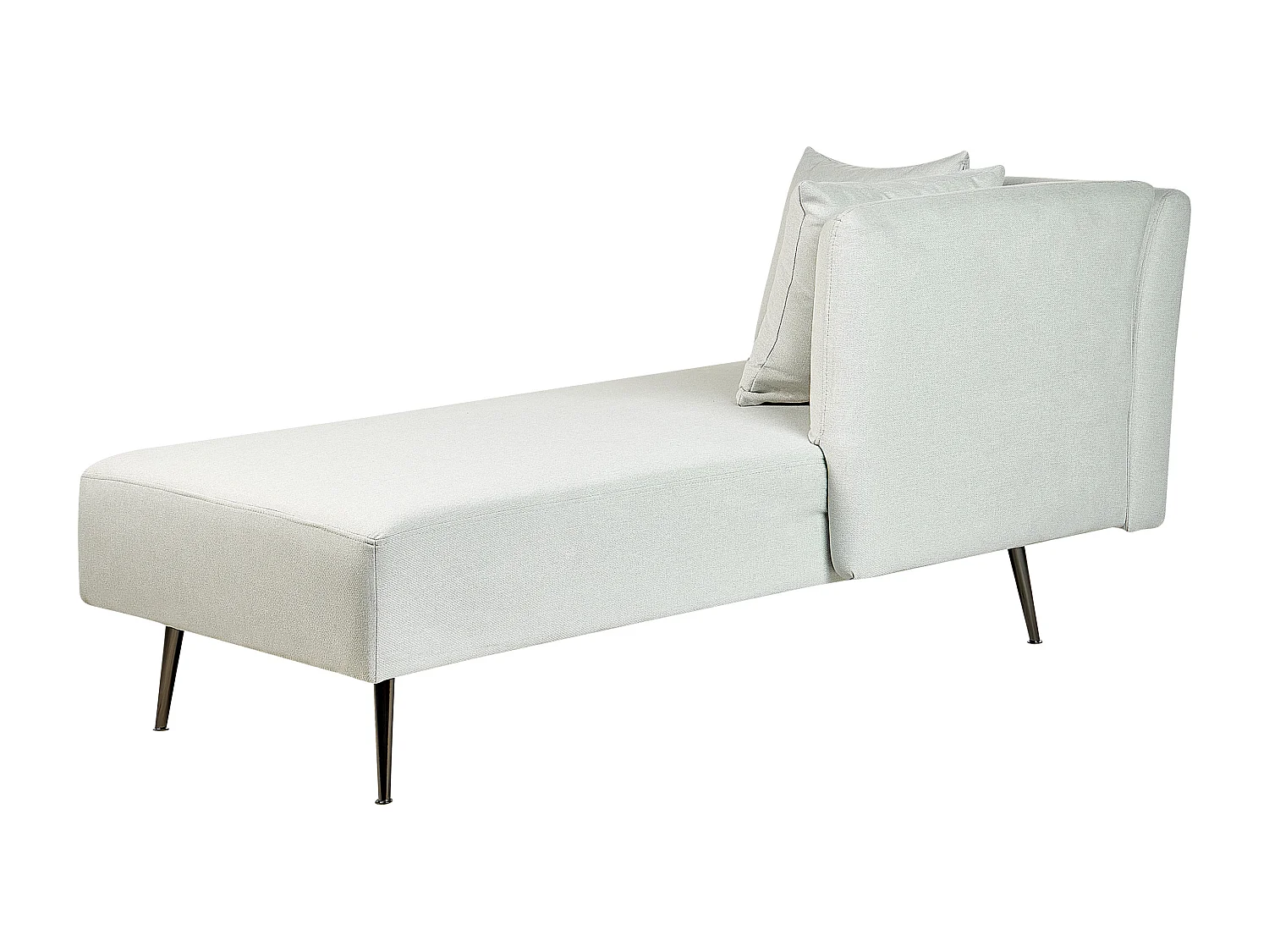 Linkszijdige chaise longue RIOM Stof Mintgroen
