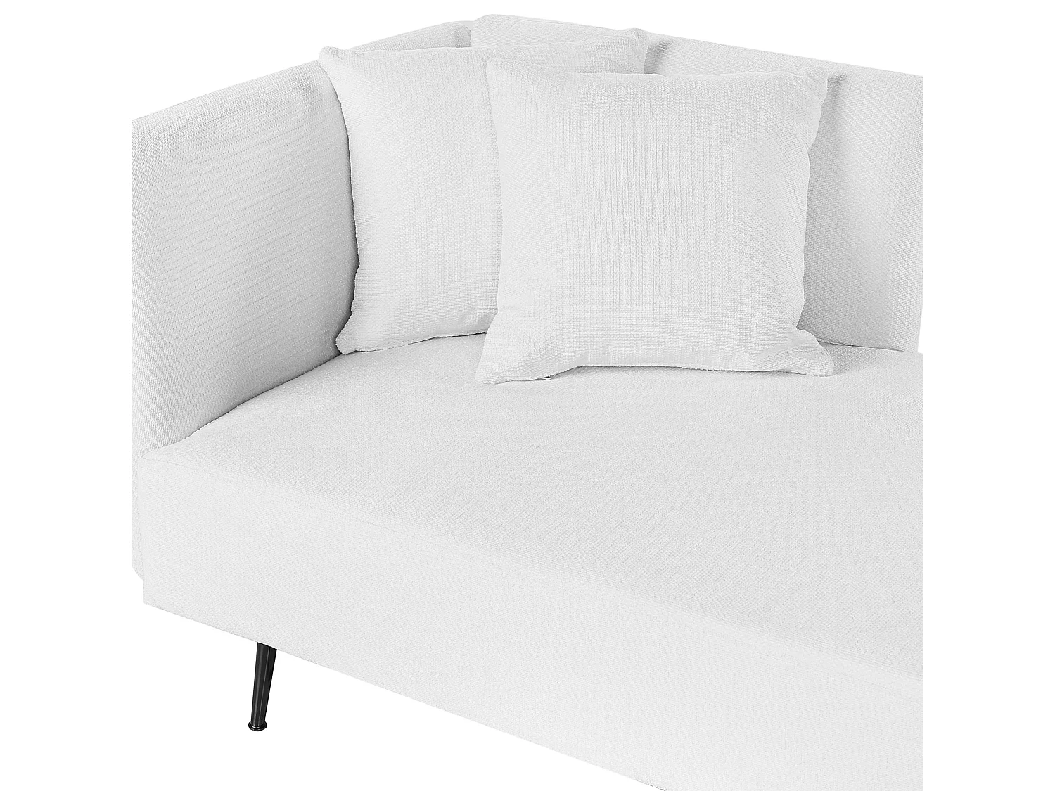 Chaise longue côté droite RIOM Tissu Blanc
