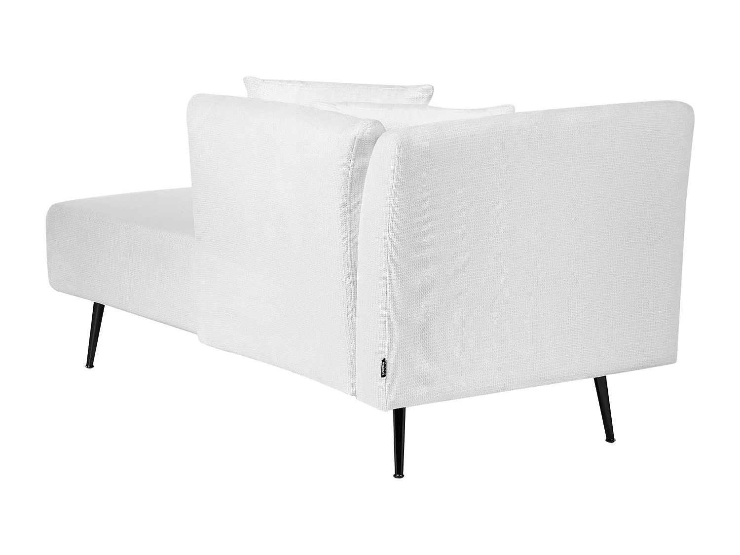 Chaise longue côté gauche RIOM Tissu Blanc