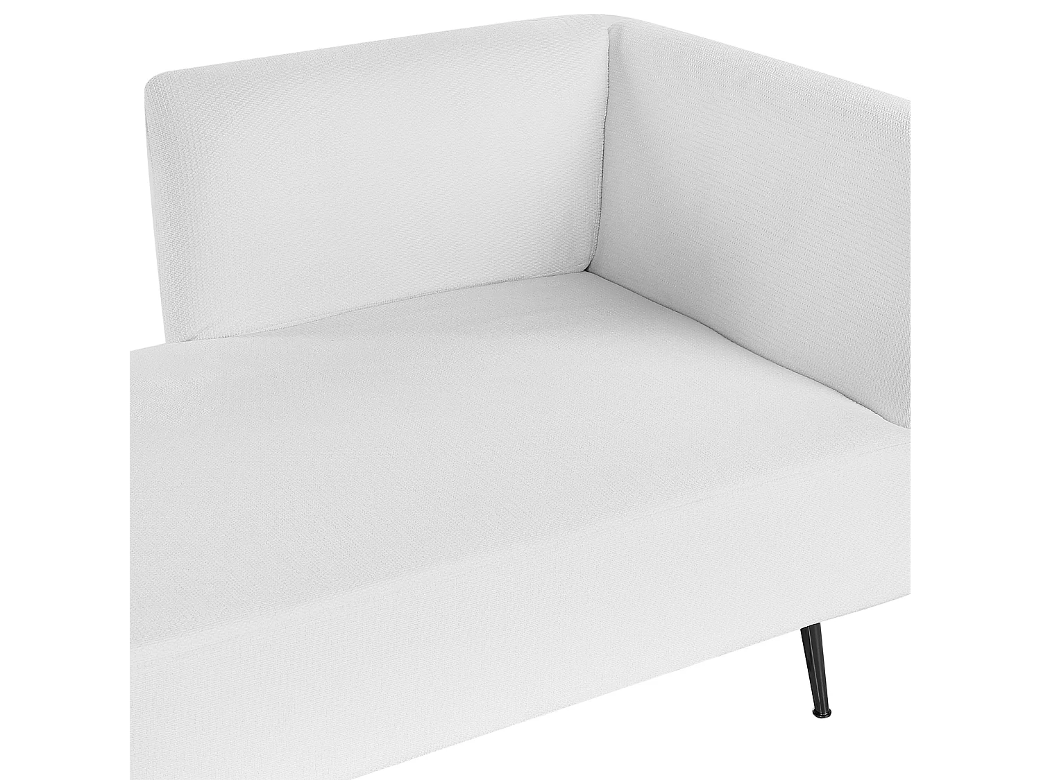 Chaise longue versione destra RIOM Tessuto Bianco sporco