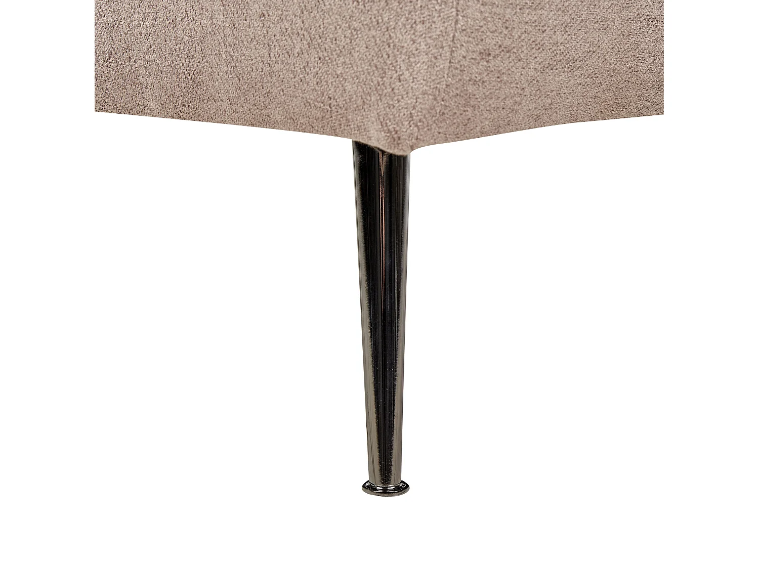 Chaise longue linkszijdig stof lichtbruin RIOM