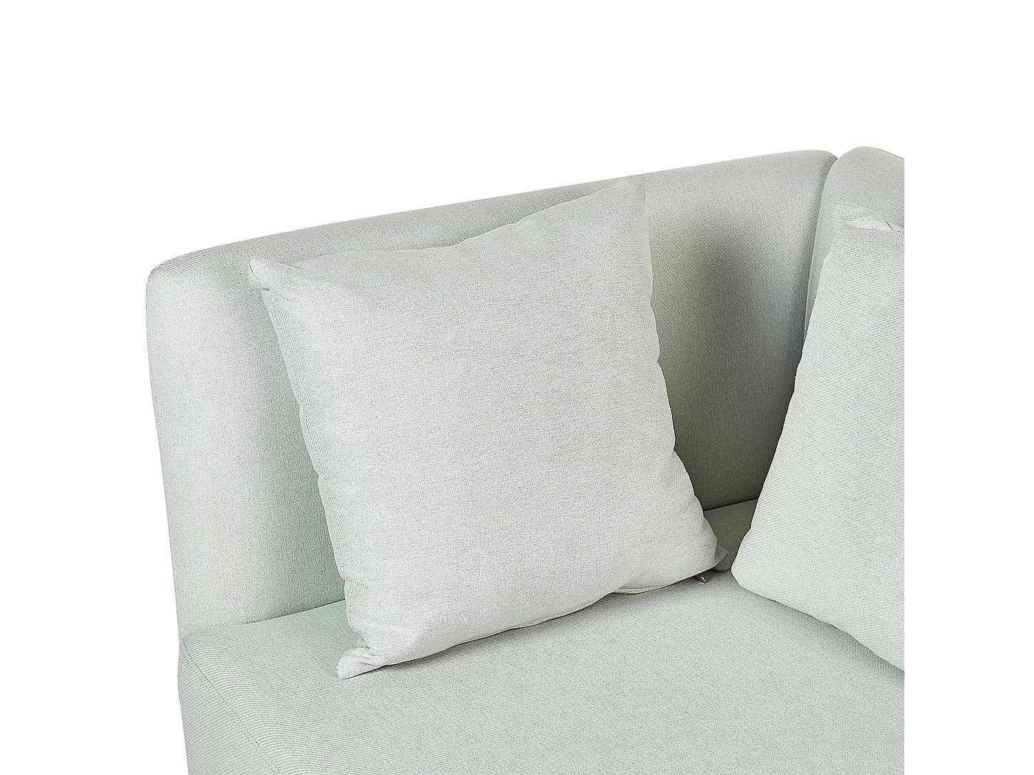 Rechtszijdige chaise longue RIOM Stof Mintgroen