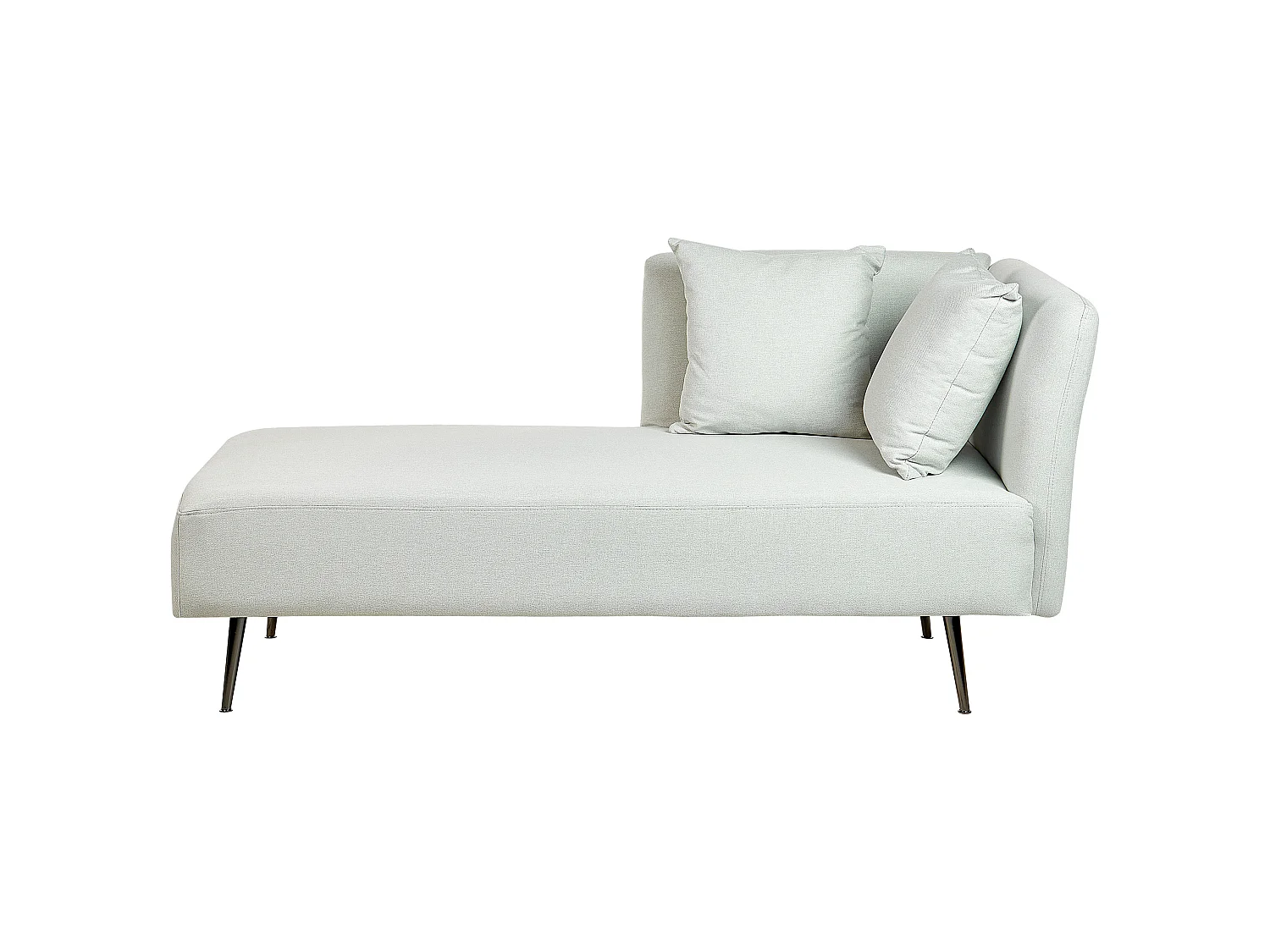 Rechtszijdige chaise longue RIOM Stof Mintgroen