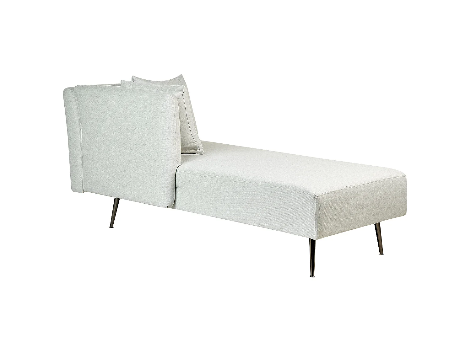 Rechtszijdige chaise longue RIOM Stof Mintgroen