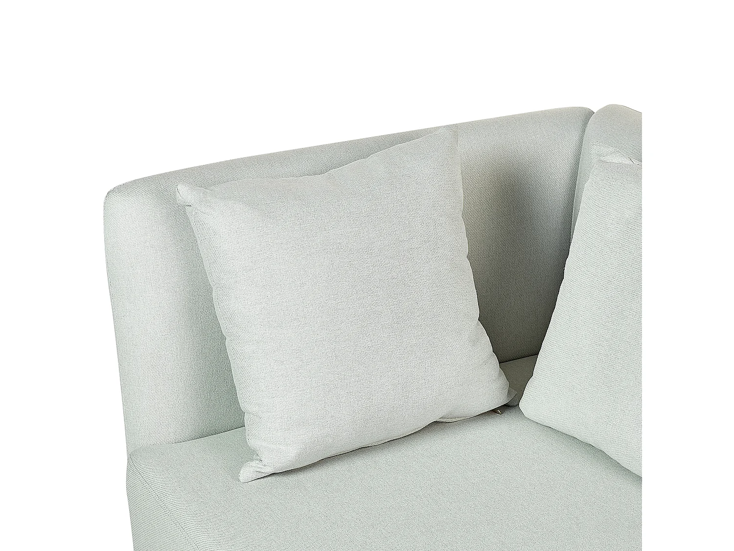 Rechtszijdige chaise longue RIOM Stof Mintgroen