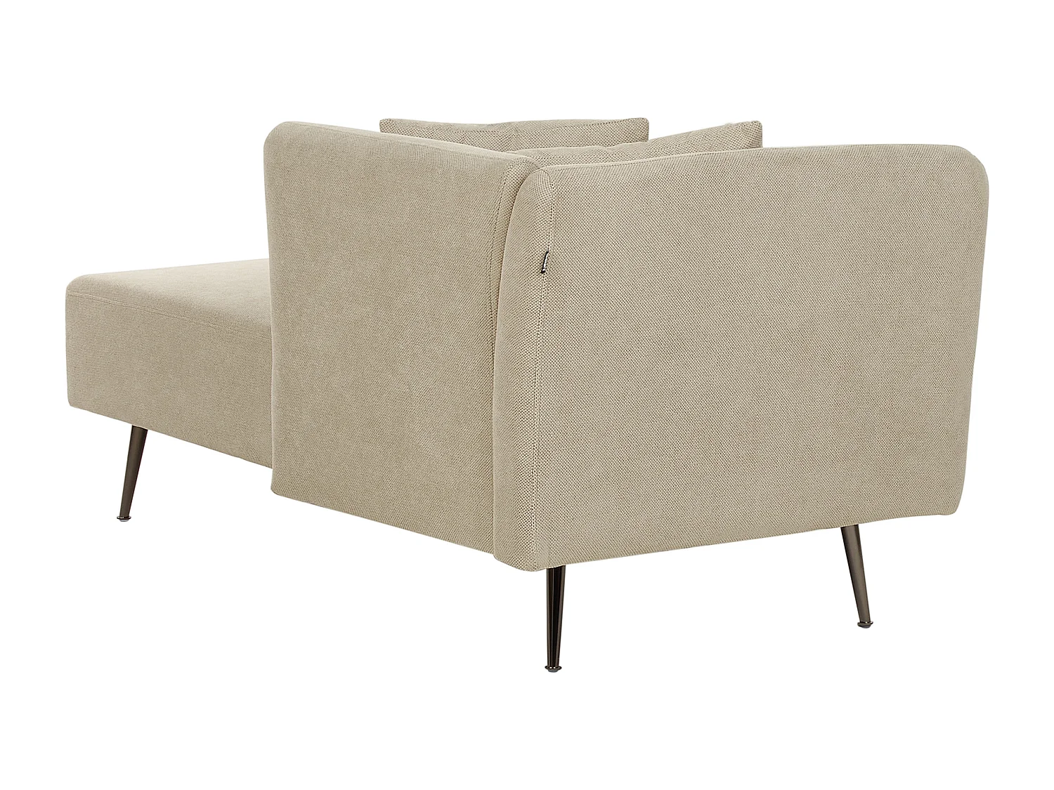 Linkszijdige chaise longue RIOM Stof Beige