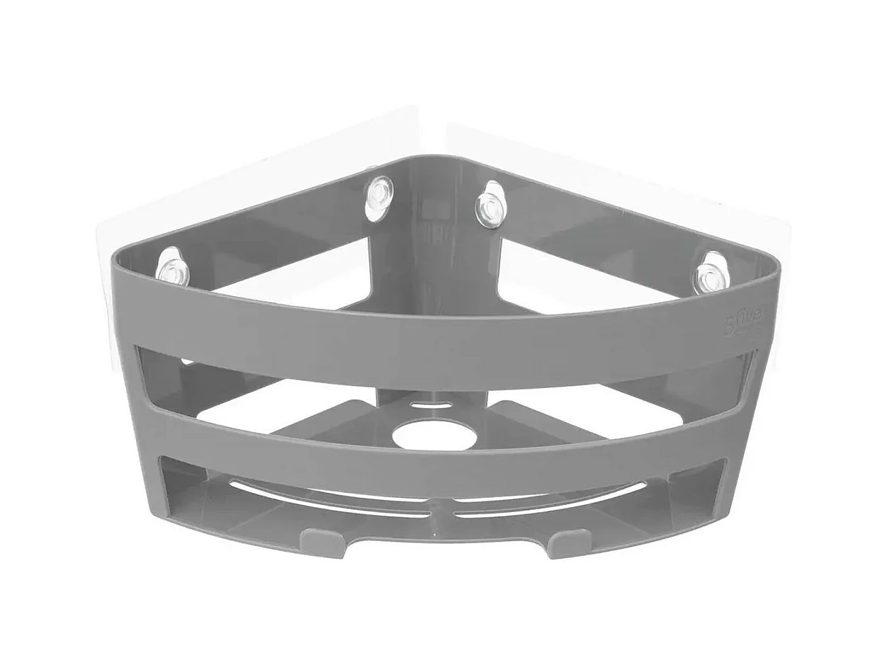 Étagère d'Angle Salle de Bain "Bath'n Store" 28cm Gris