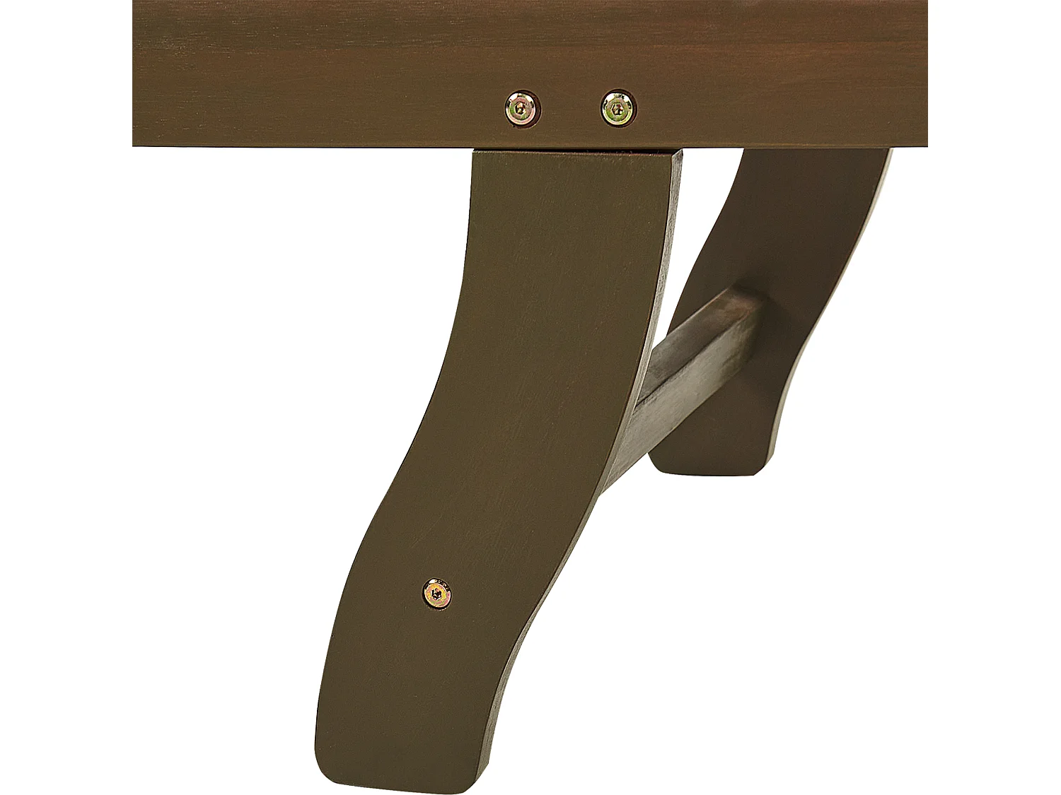 Chaise longue inclinable en bois d'acacia et coussin taupe AMANTEA