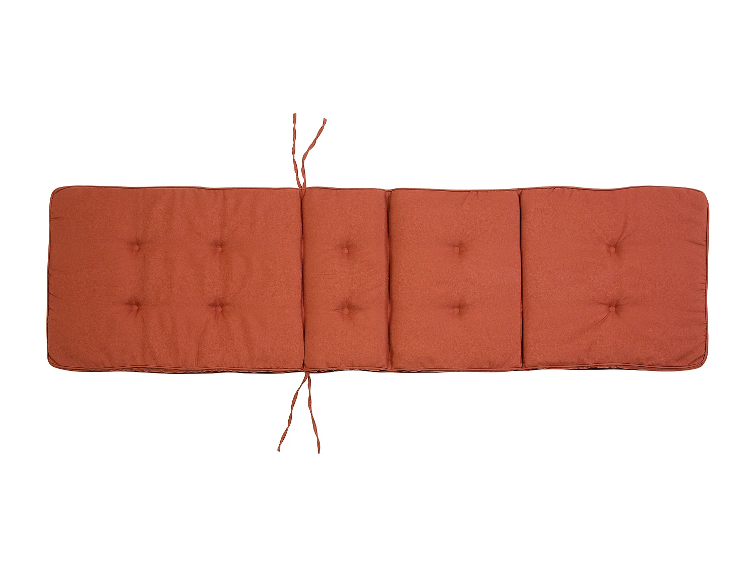 Ligstoel met kussen AMANTEA Acaciahout Rood