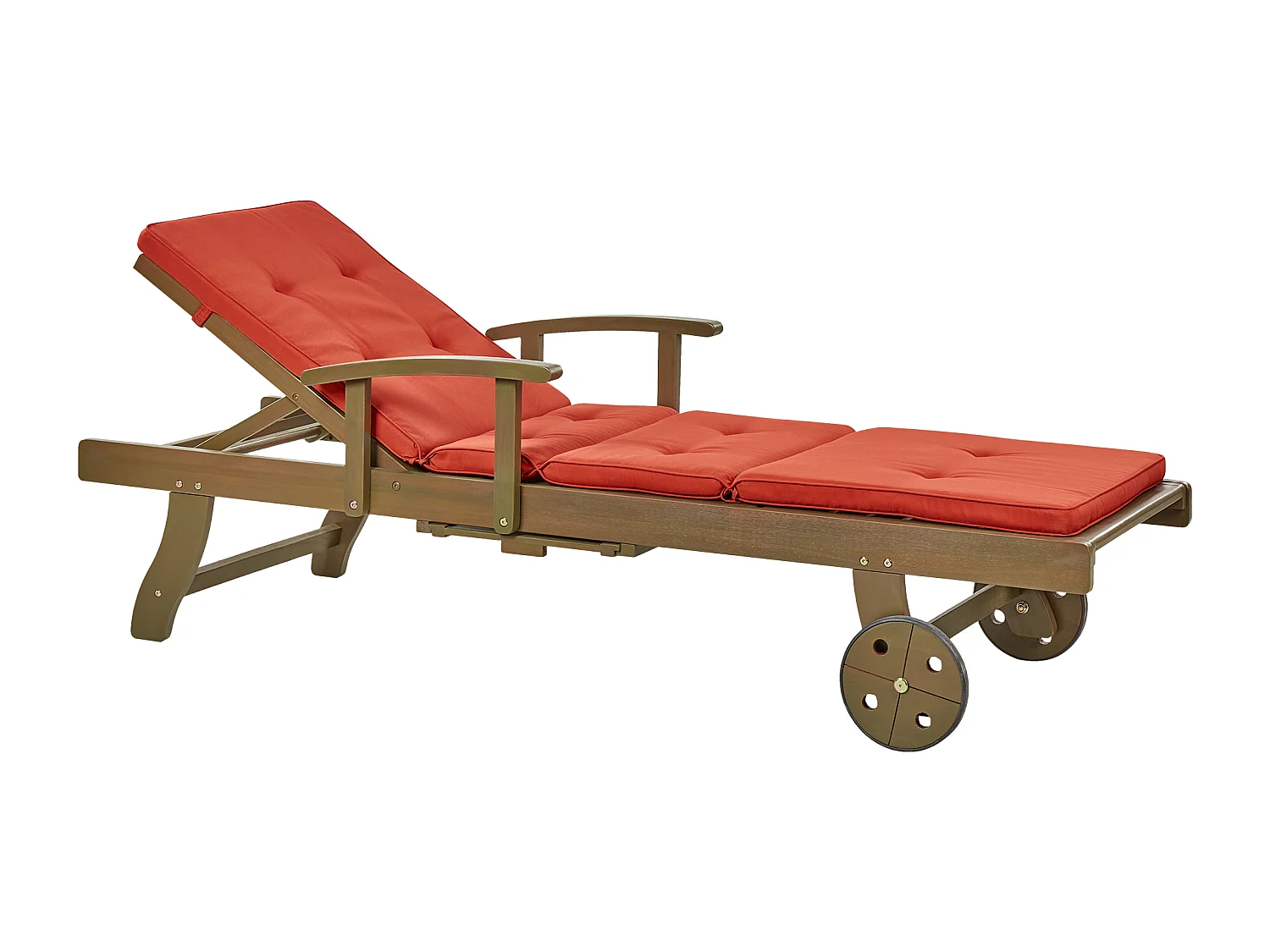 Transat avec coussin AMANTEA Acacia Rouge