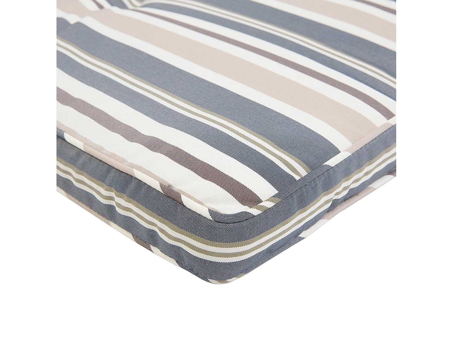 Lettino Prendisole con Cuscino AMANTEA Legno d'acacia Blu scuro