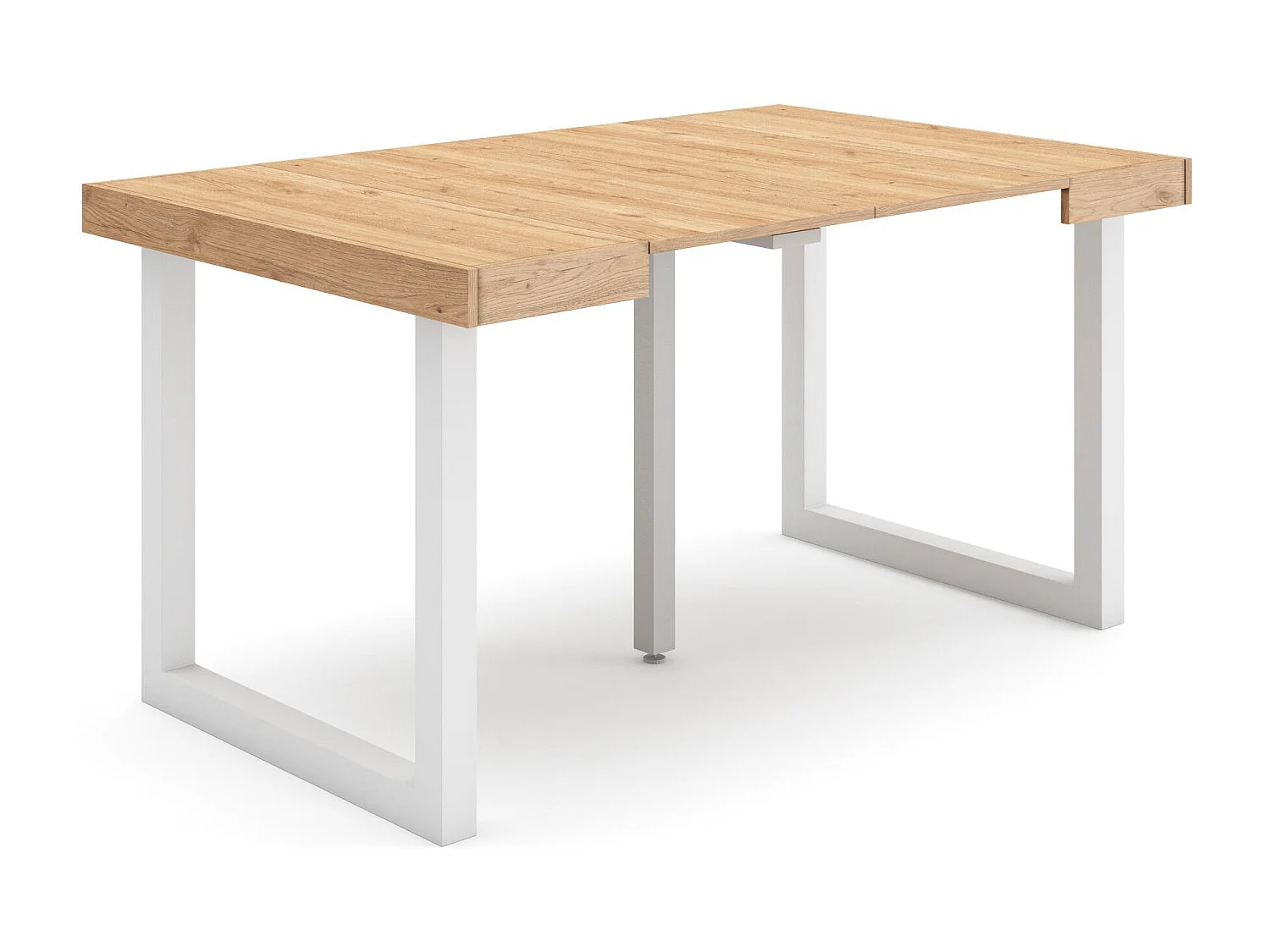 Mesa Consola Extensível, 140x90x73cm, Para 6 pessoas, Pés de madeira, Carvahlo