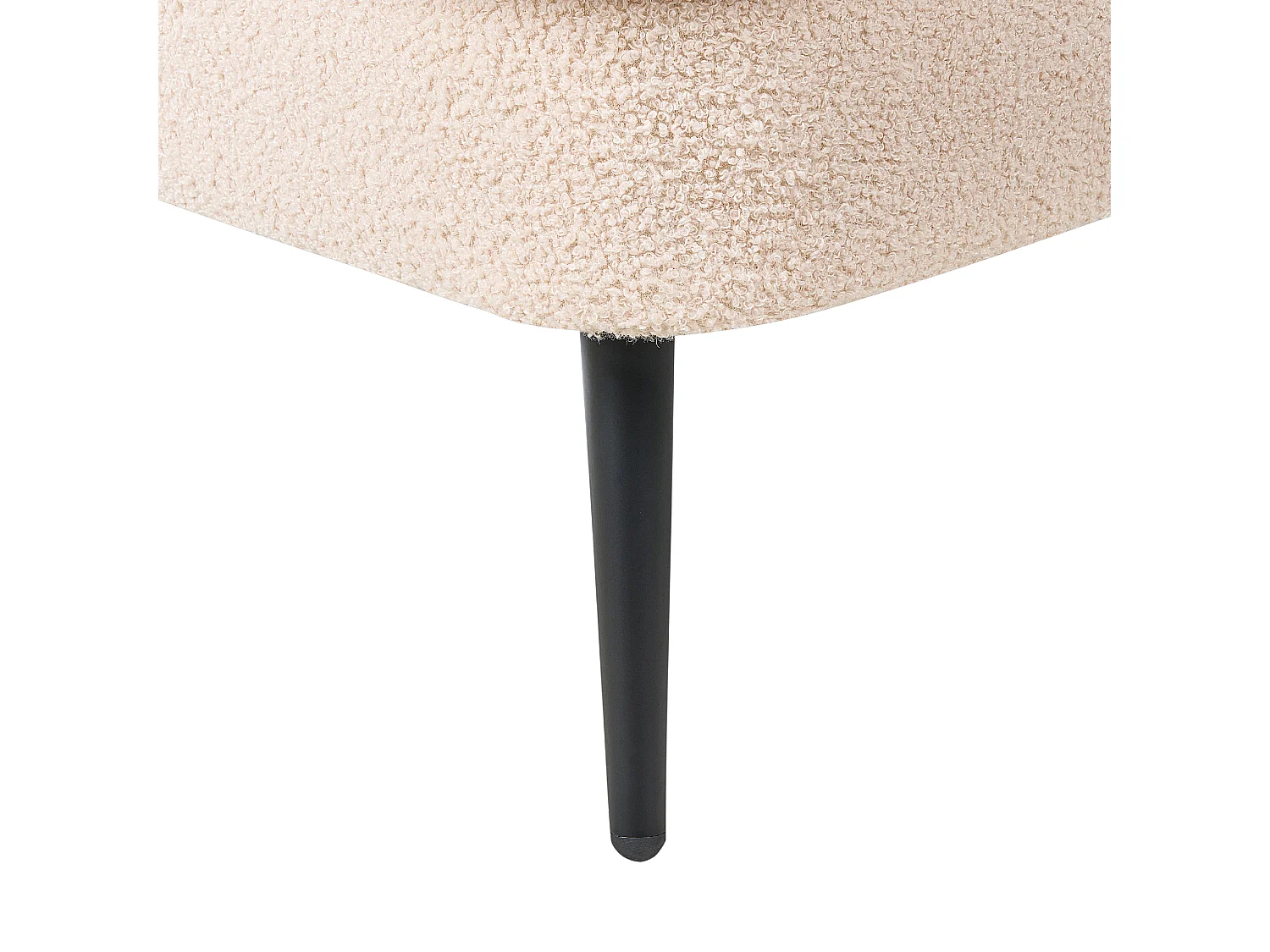 Rechtsseitige Chaiselounge ALLIER Bouclé Hellbeige