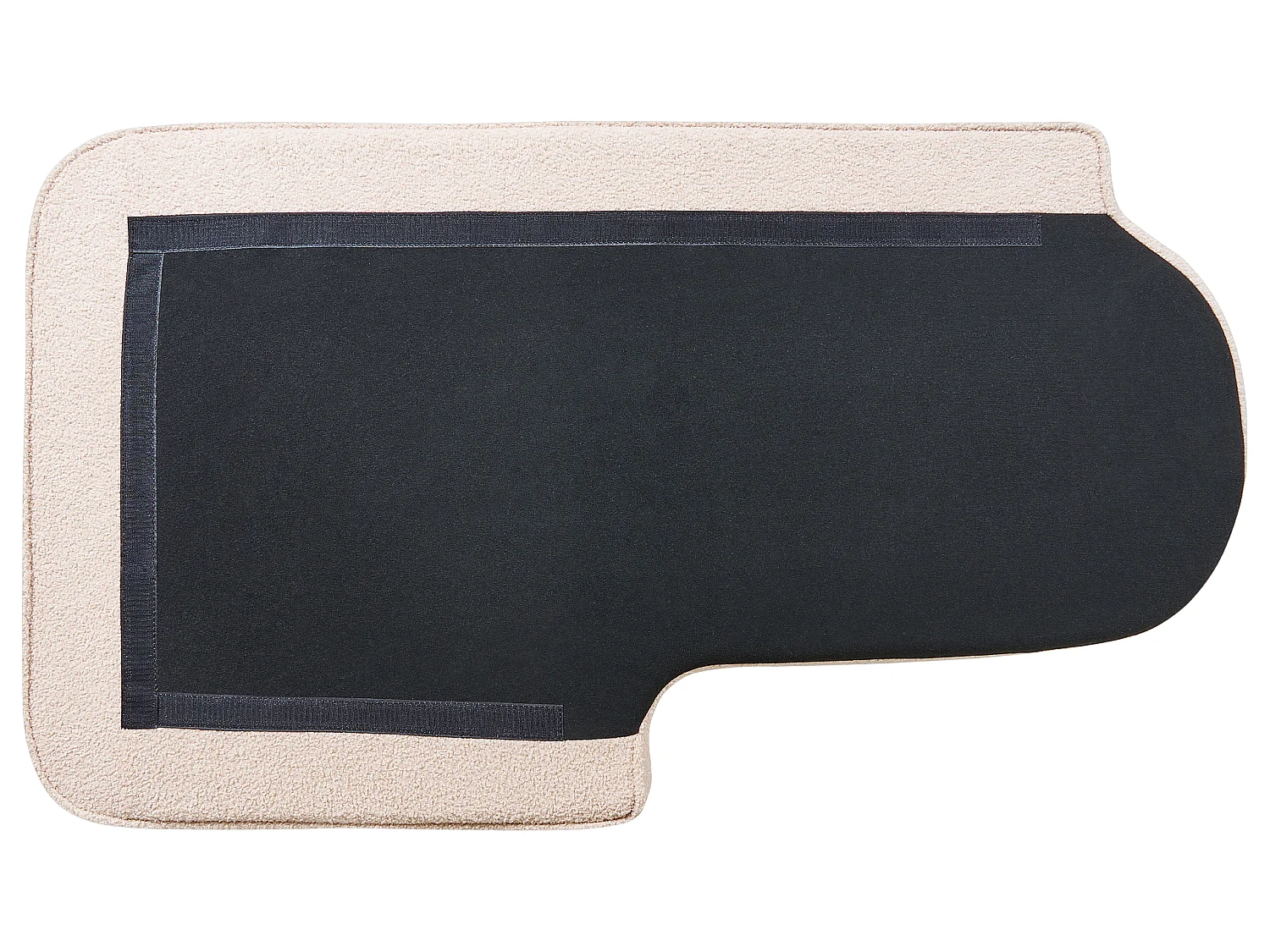 Rechtsseitige Chaiselounge ALLIER Bouclé Hellbeige