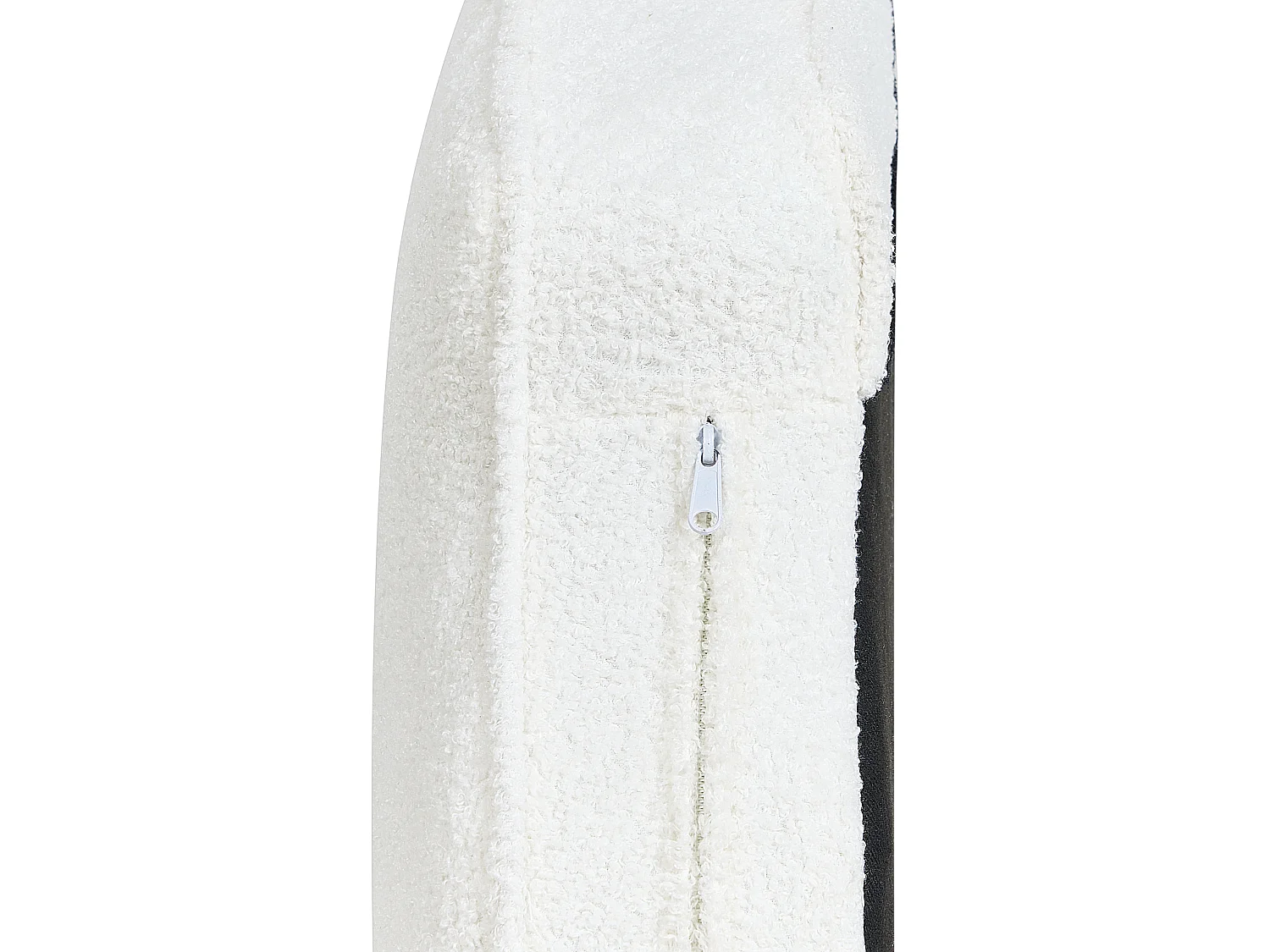 Rechtsseitige Chaiselounge ALLIER Bouclé Cremeweiss