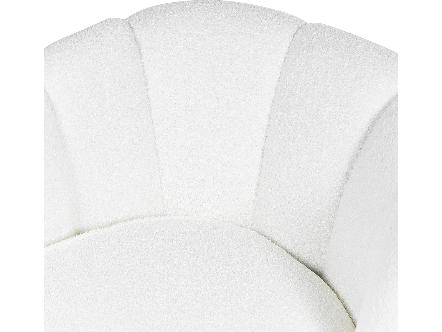 Szezlong prawostronny ALLIER Boucle Złamana biel