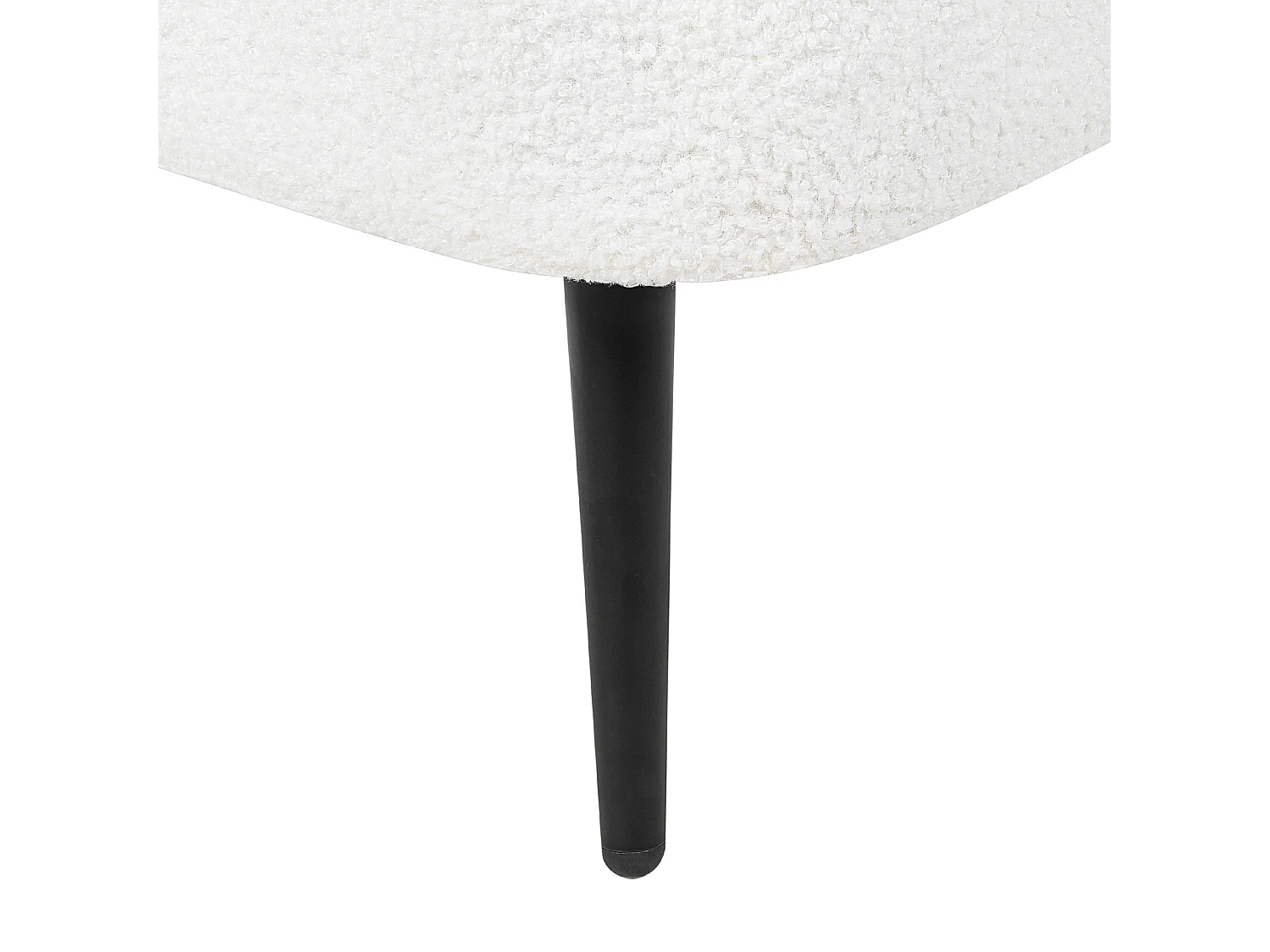 Chaise longue côté droite ALLIER Bouclé Blanc cassé