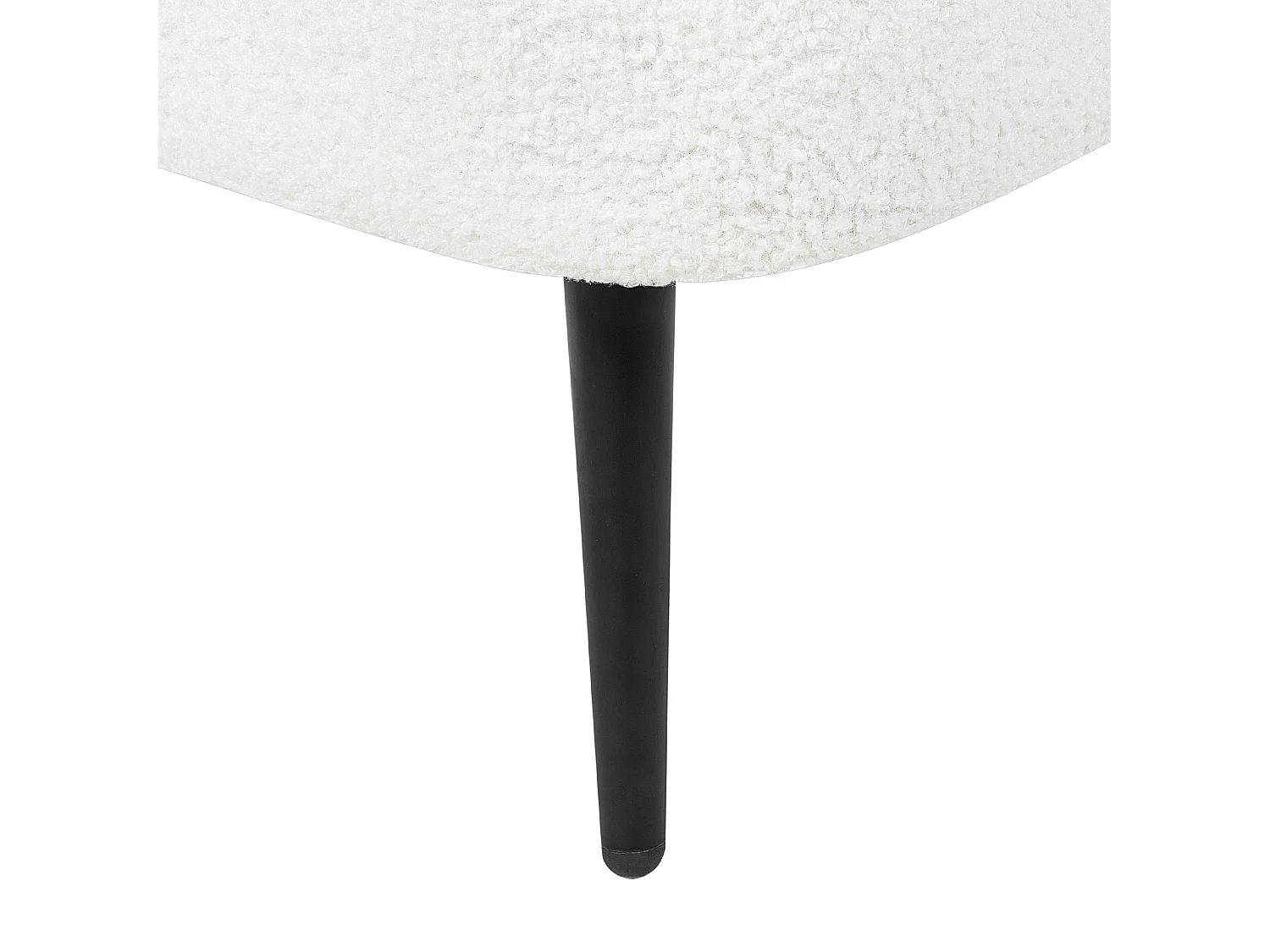 Linkszijdige chaise longue ALLIER Bouclé Gebroken wit