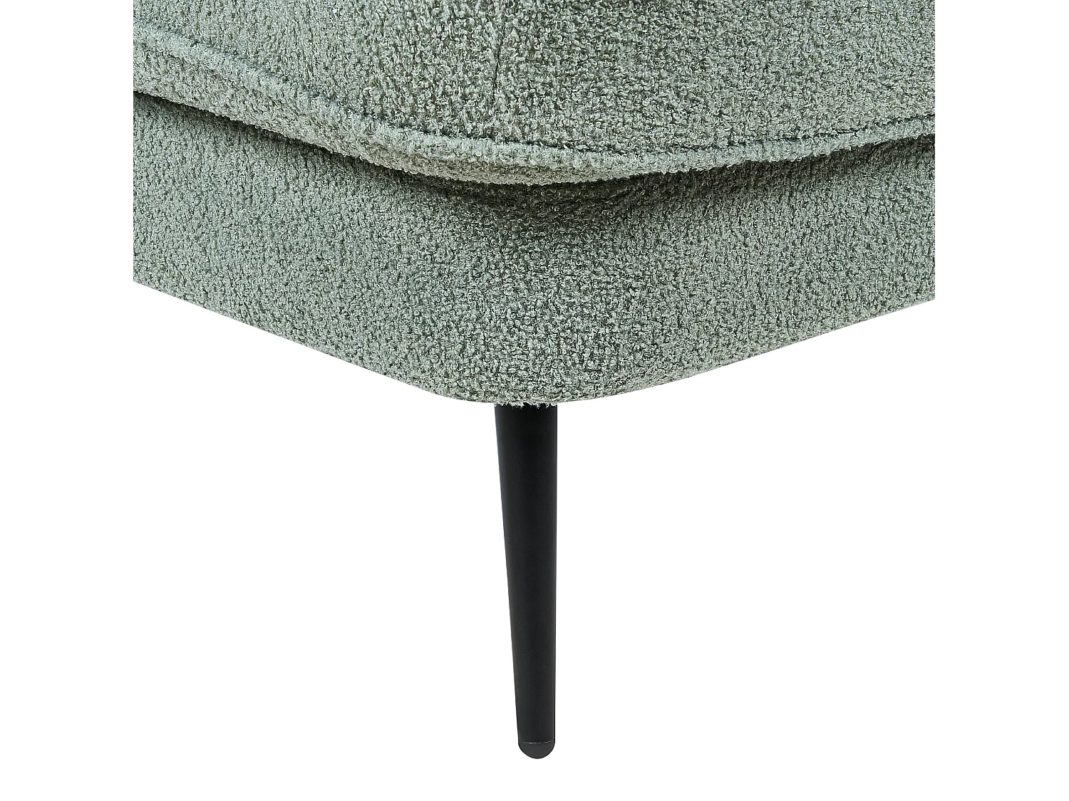 Chaise longue côté droite ALLIER Bouclé Vert