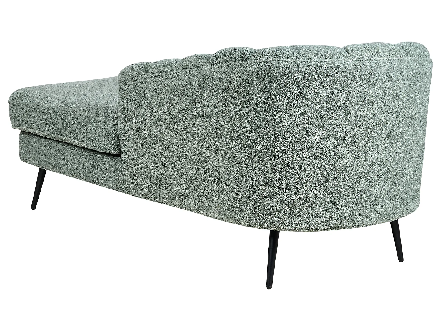 Chaise longue côté droite ALLIER Bouclé Vert