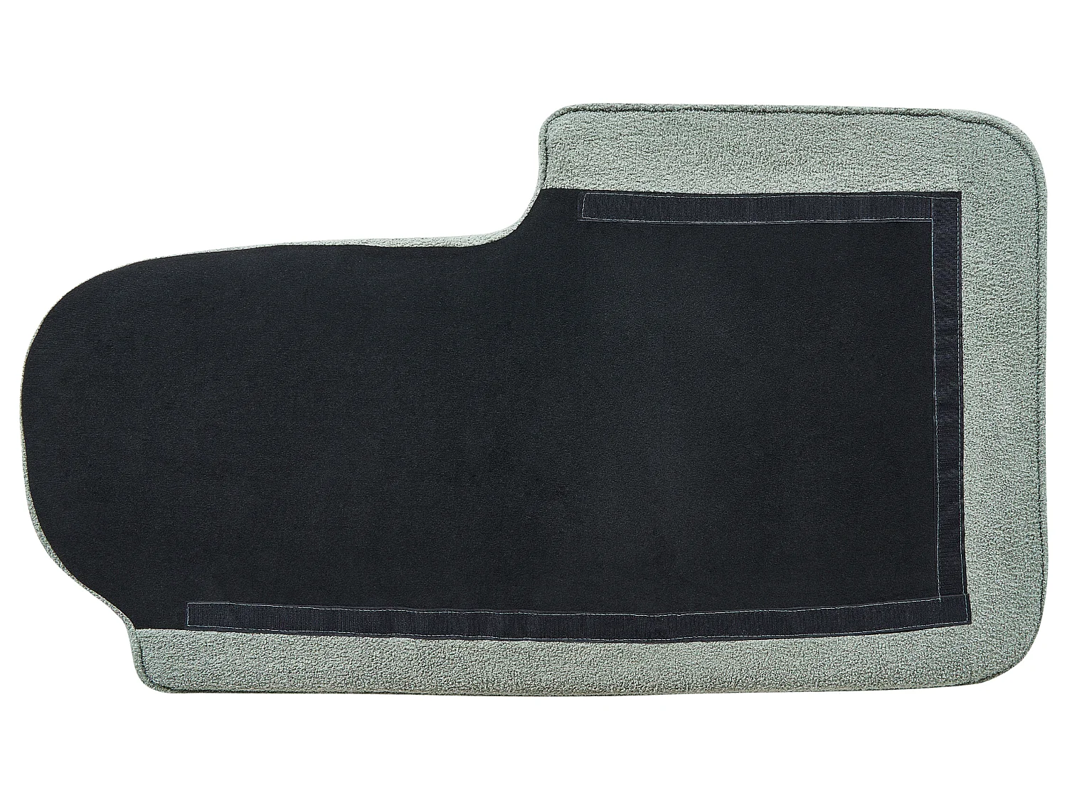 Chaise longue derecho ALLIER Bouclé Verde