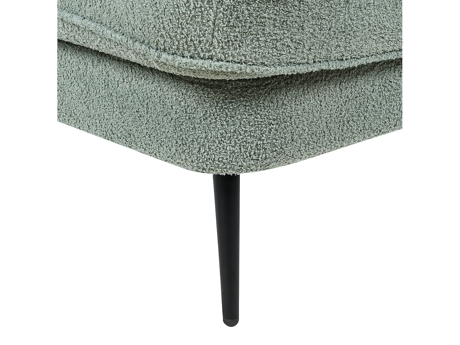 Rechtsseitige Chaiselounge ALLIER Bouclé Grün