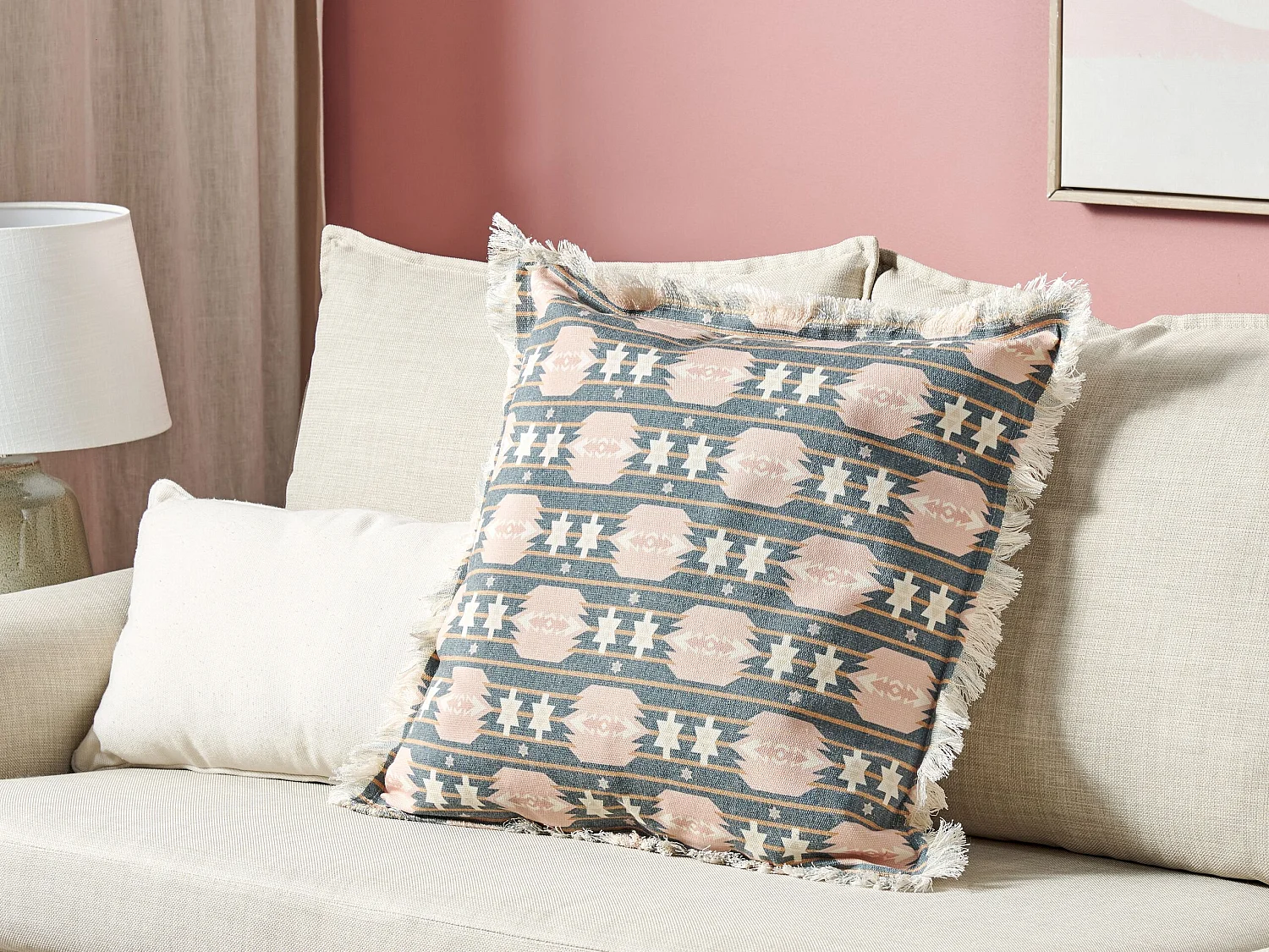 Coussin DIANTHUS 60 x 60 cm Multicolore Motif géométrique