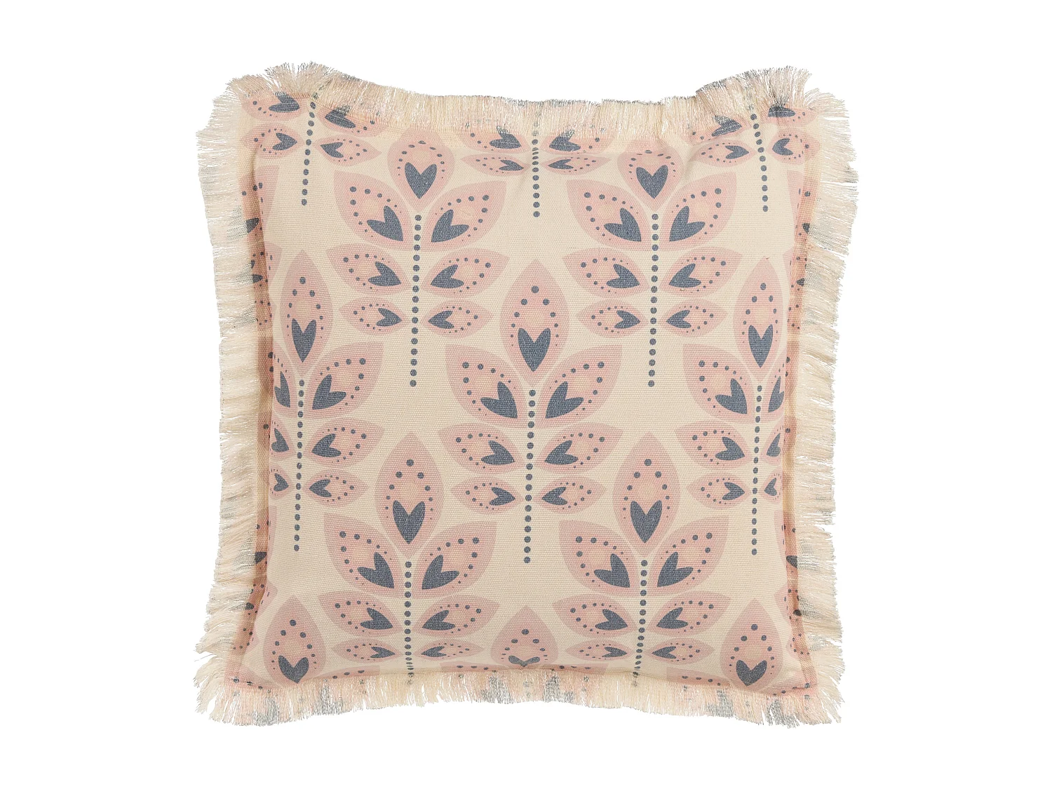 Coussin RUDBECKIA 60 x 60 cm Beige clair Motif de plante