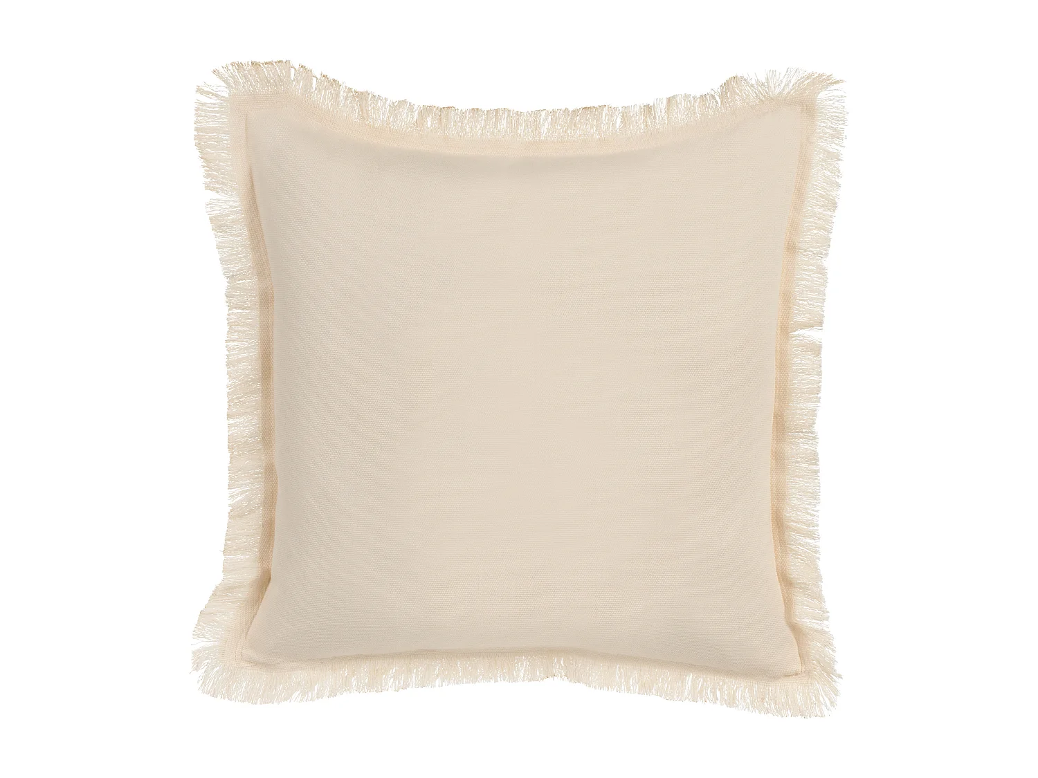 Lot de 2 coussins décoratifs RUDBECKIA 60 x 60 cm Beige clair Motif de plante