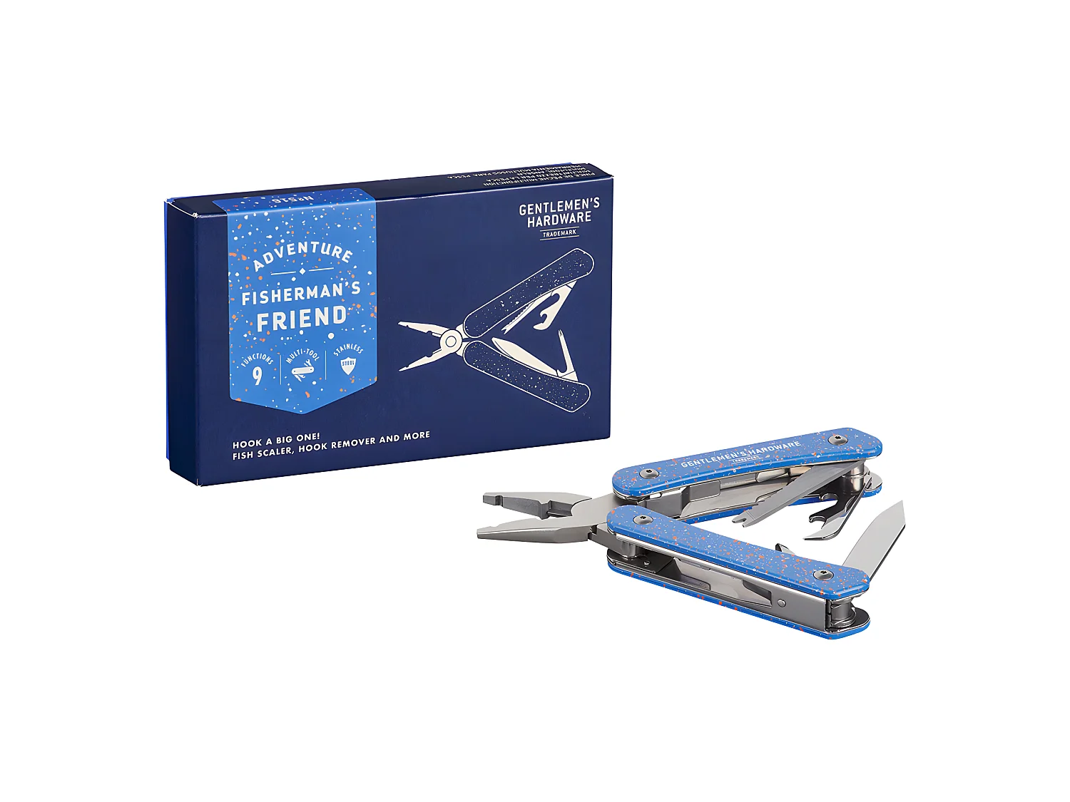 Pince multi-outils de pêcheur 9 fonctions Bleu  Gentlemen's Hardware