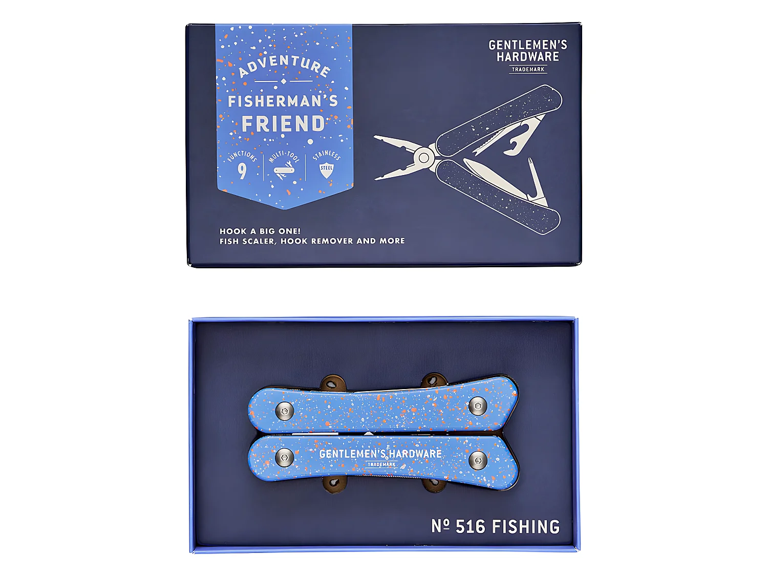 Pince multi-outils de pêcheur 9 fonctions Bleu  Gentlemen's Hardware
