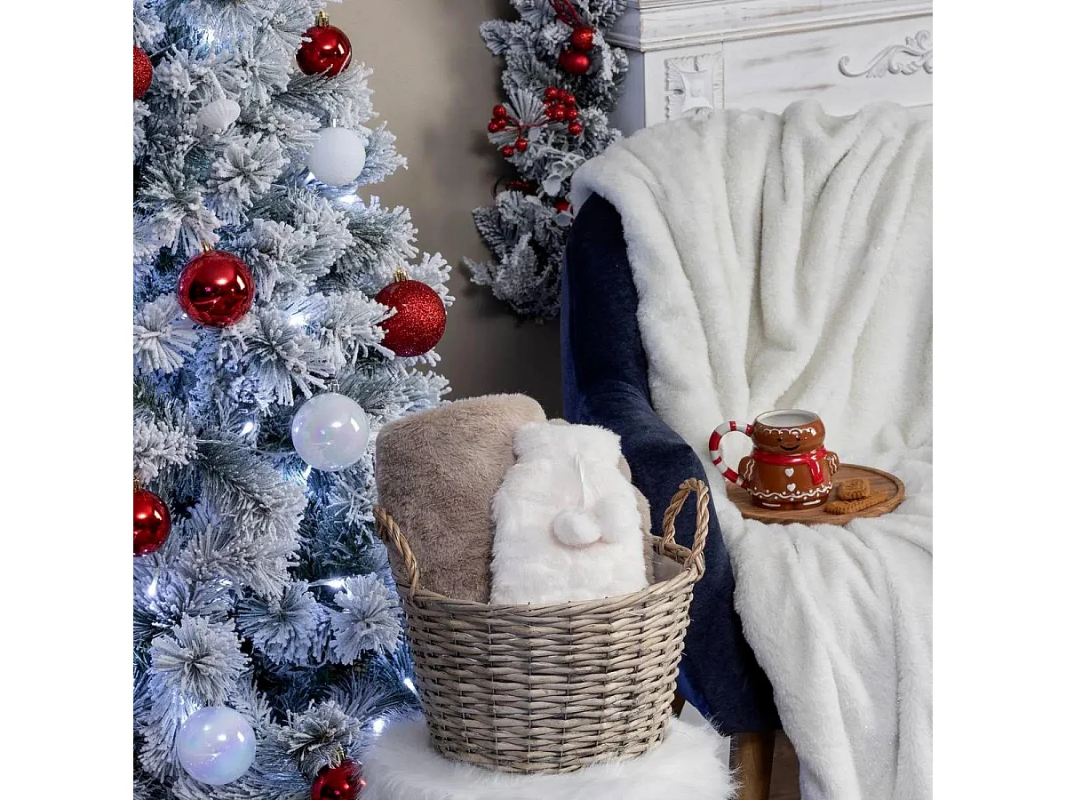 Bouillotte Imitation Fourrure "Glacé" 280ml Blanc