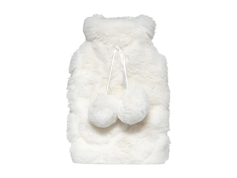 Bouillotte Imitation Fourrure "Glacé" 280ml Blanc