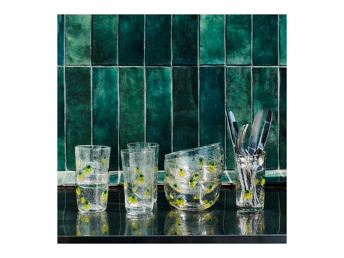 Verre à Eau Oasis - Jaune