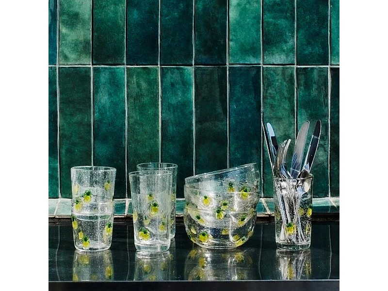 Verre à Eau Oasis - Jaune