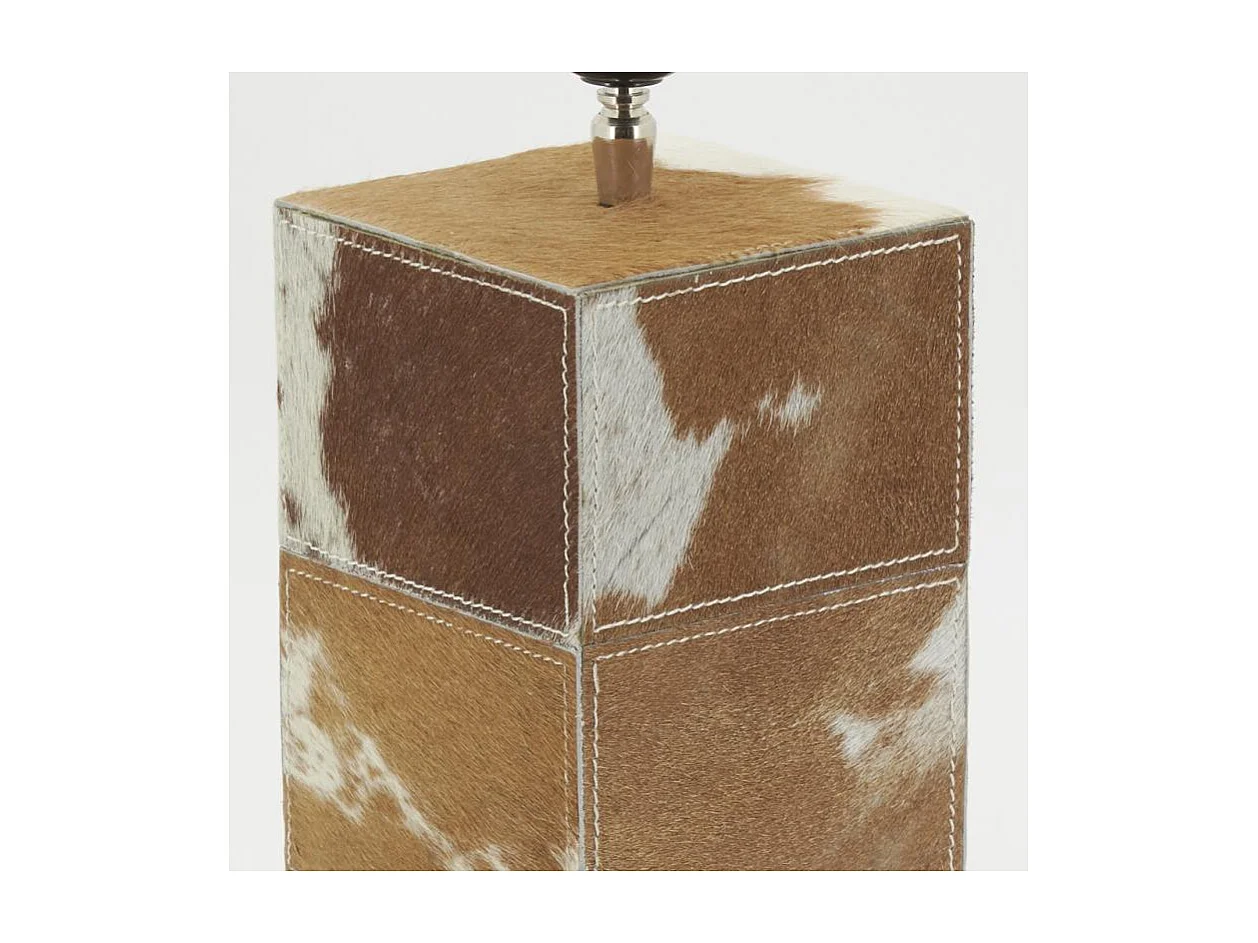 Pied de lampe en peau de vache