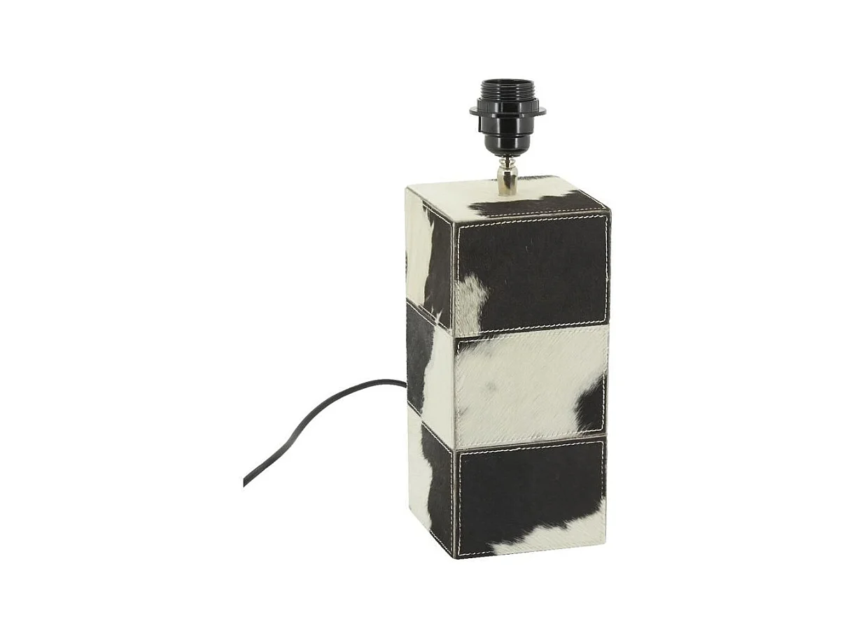 Pied de lampe en peau de vache