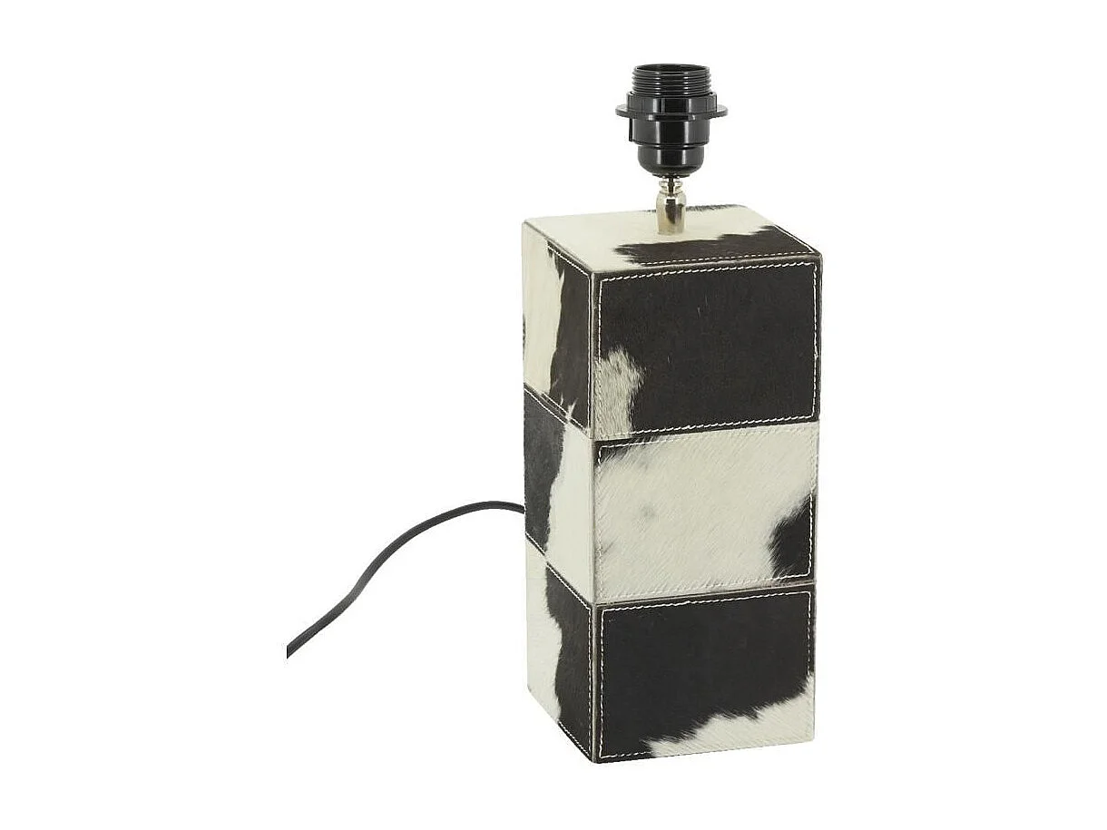 Pied de lampe en peau de vache