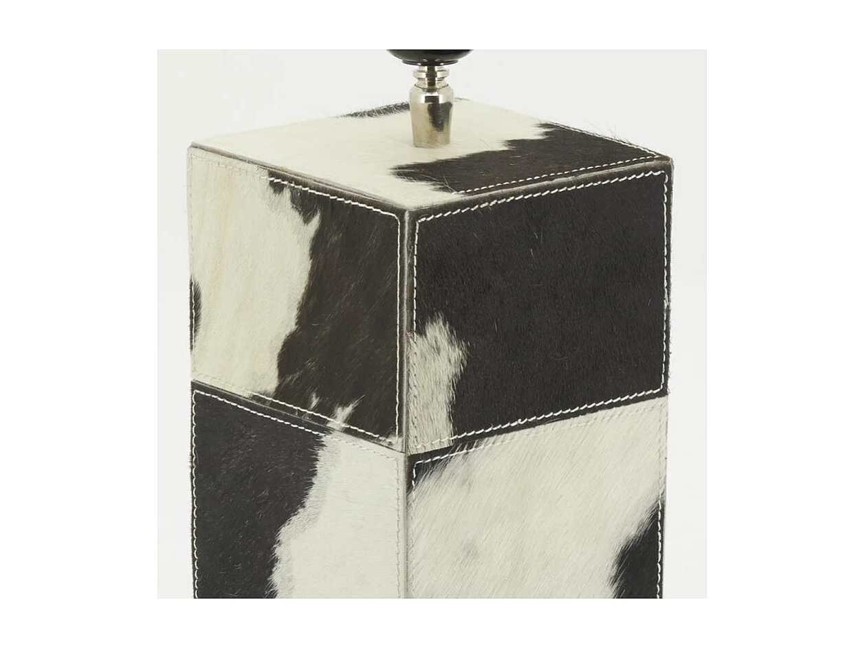 Pied de lampe en peau de vache