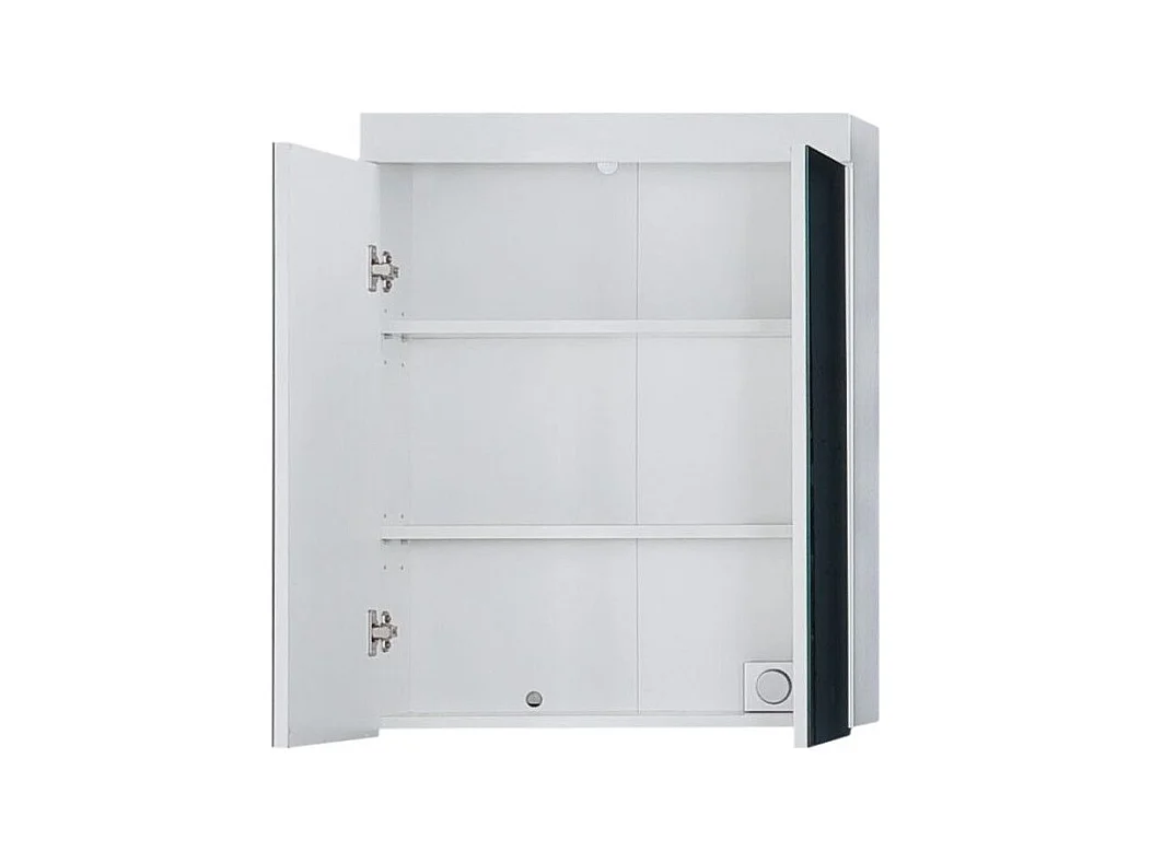 Ensemble meuble vasque et armoire mural avec miroir blanc brillant Kelia