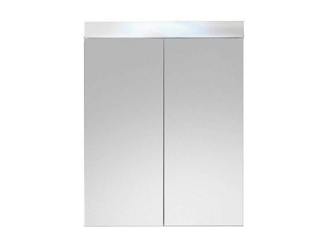 Ensemble meuble vasque et armoire mural avec miroir blanc brillant Kelia