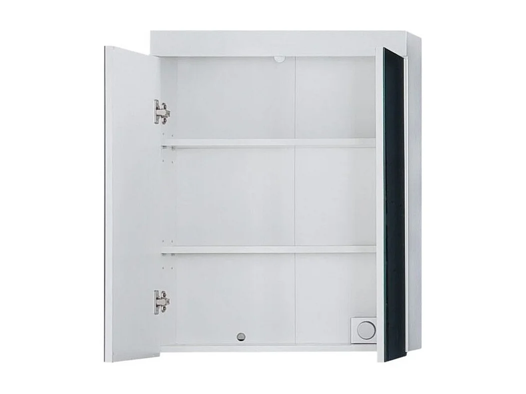 Ensemble meuble vasque et armoire mural avec miroir blanc brillant Kelia