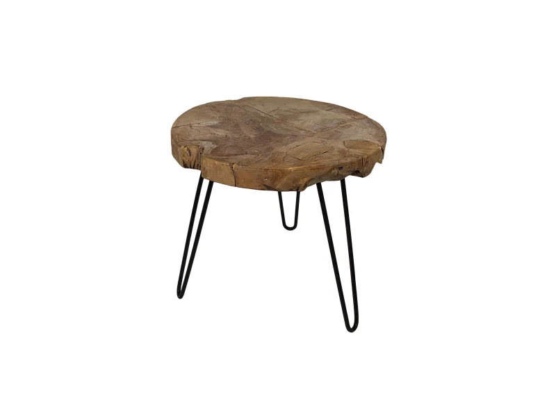 Table d´appoint Root - Teck ø55*50