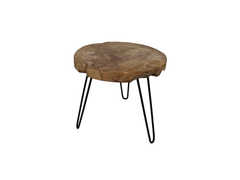 Table d´appoint Root - Teck ø55*50