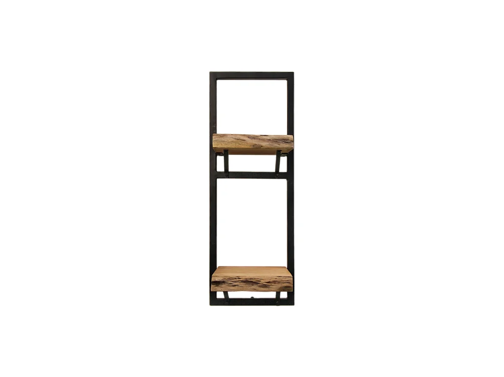 Levels - Étagère murale - bois de manguier et fer - 25 x 22 x 70 cm
