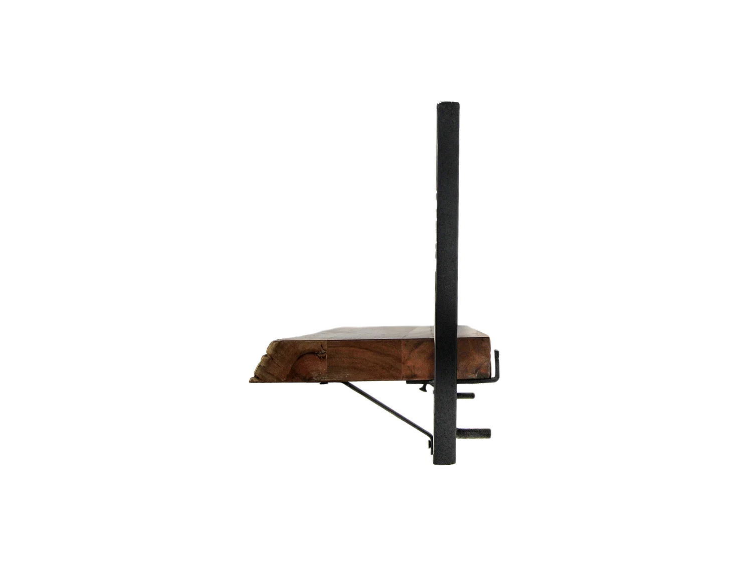 Levels - Étagère murale - acacia - coloris bois naturel et noir - 56 x 22 x 32 cm